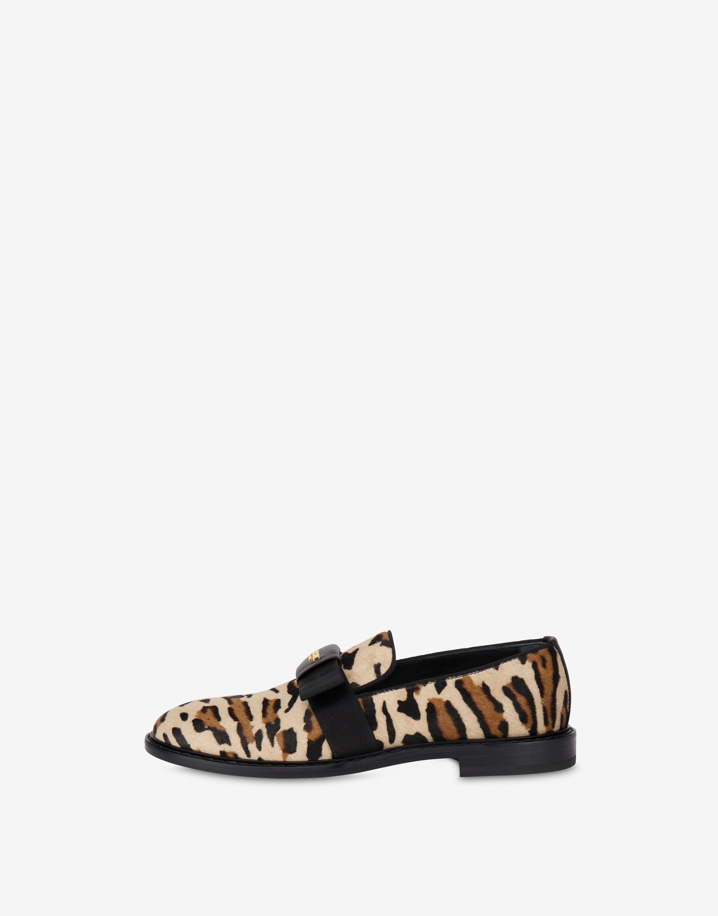 LEOPARD PRINT PONY HAIR LOAFERS - 2