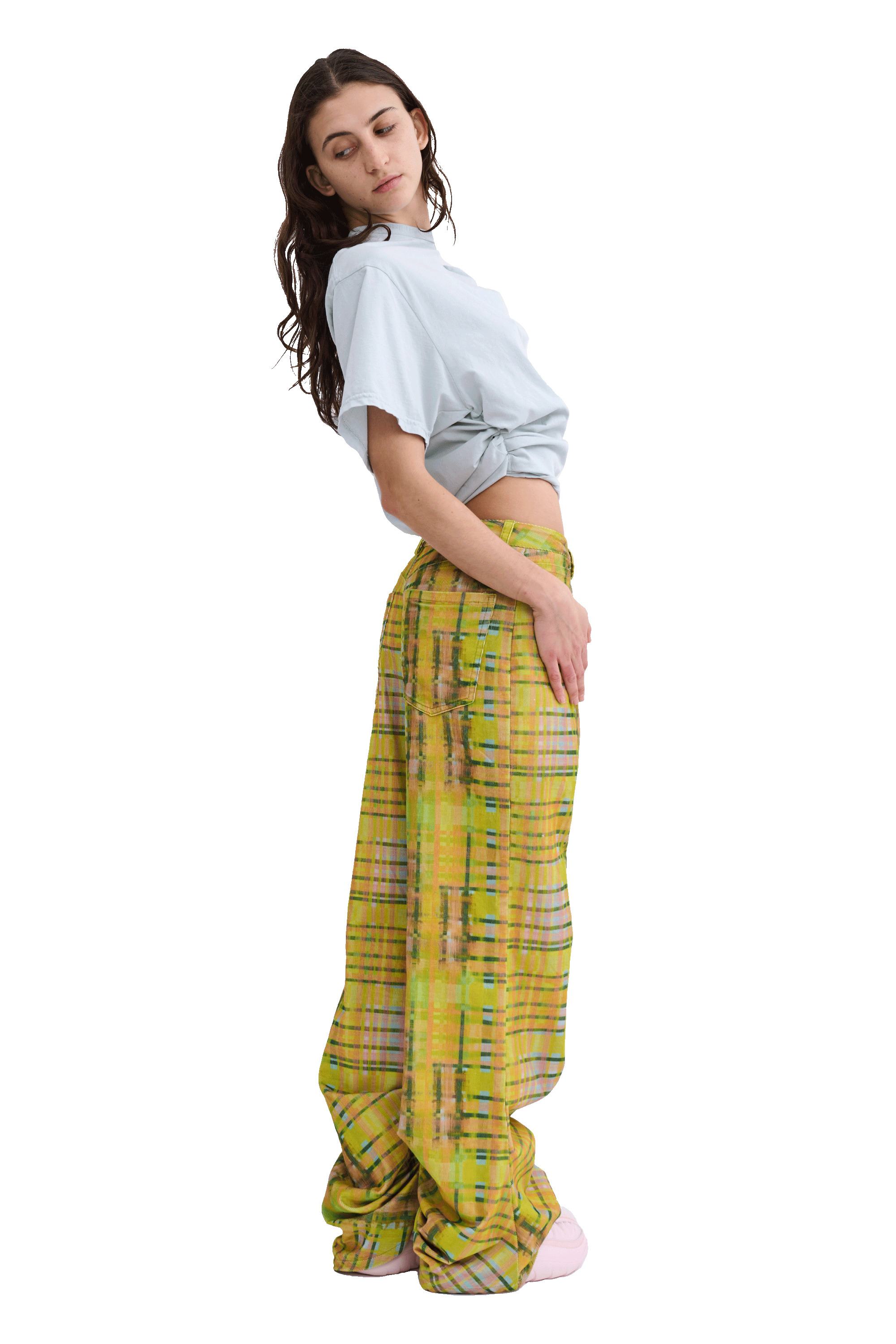 LIME PLAID DANTE JEAN - 5