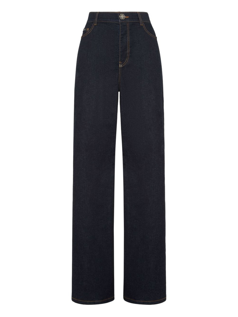 logo-plaque jeans 1