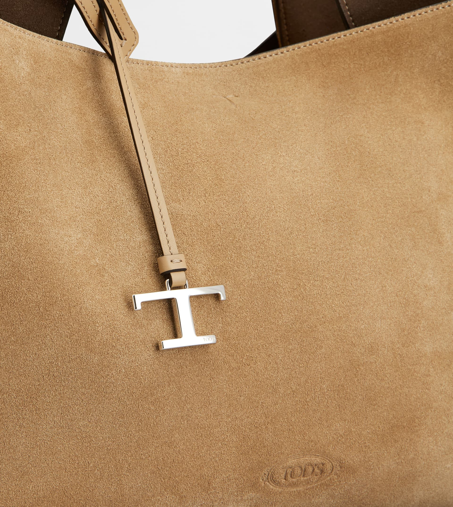 TOD'S BAG IN SUEDE MEDIUM - BROWN - 5