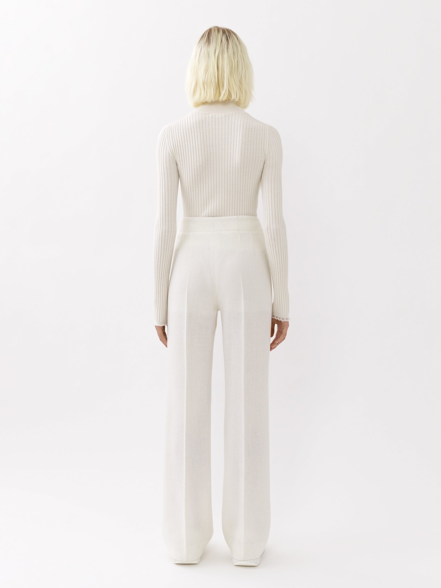 FITTED HIGH-NECK SWEATER - 5