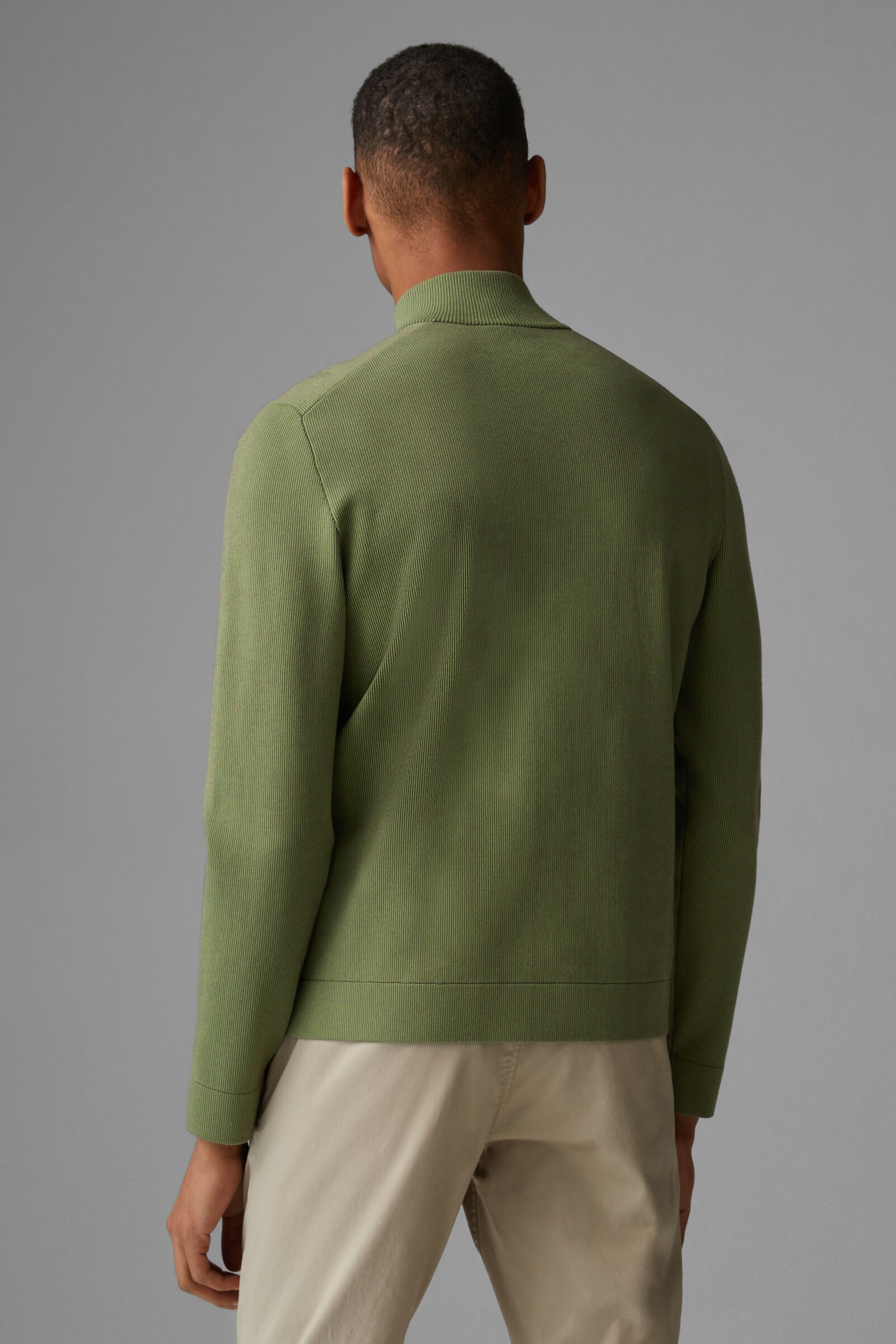 Lennard Half-zip pullover in Green - 3
