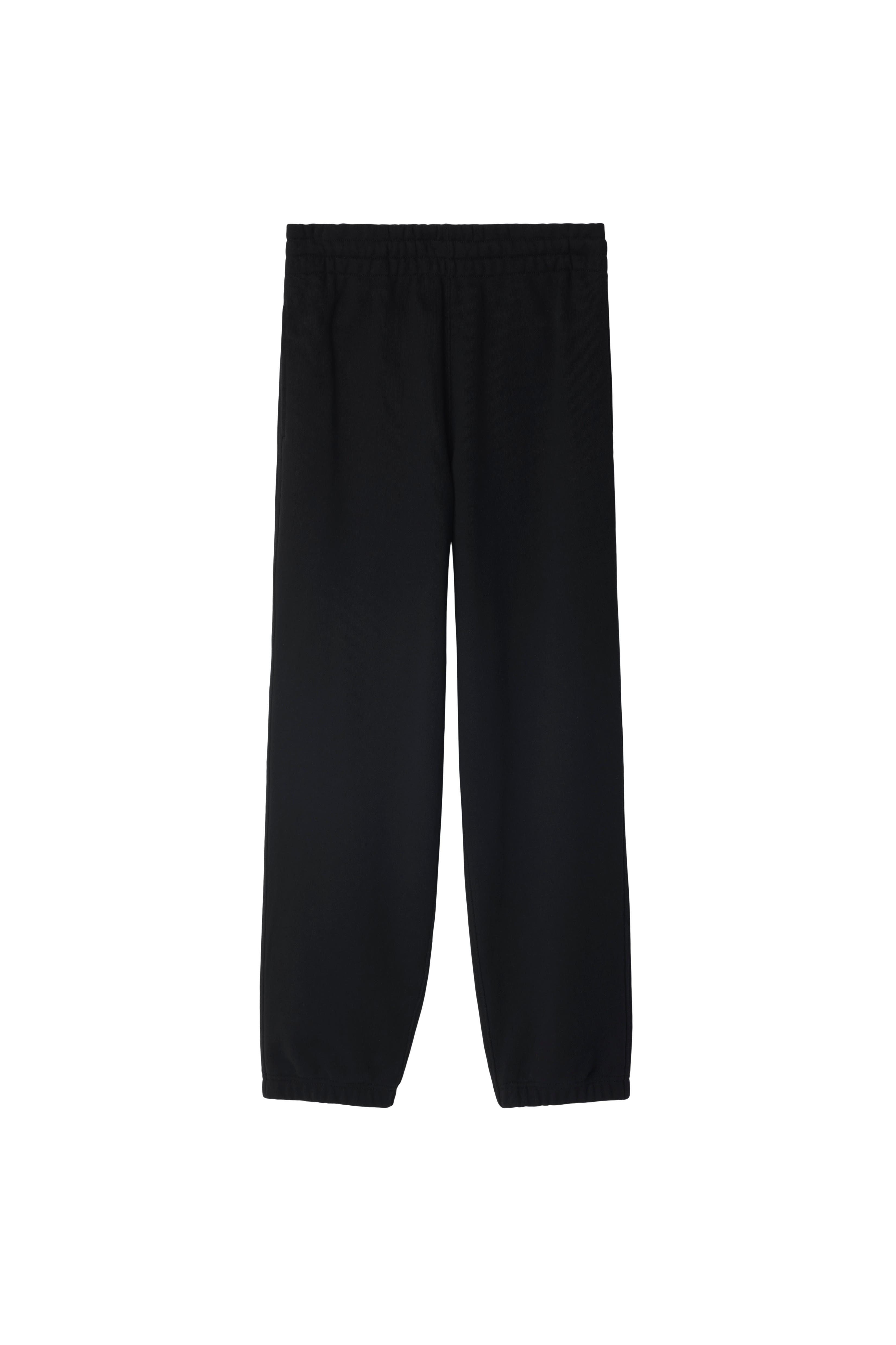 burberry Check Label Cotton Jogging Pants in Black at Nordstrom - 3