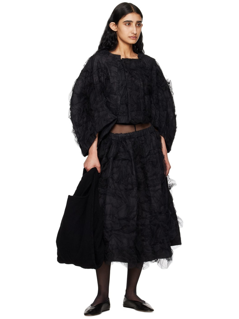 Comme Des Garçons Black Ruched Jacket outlook