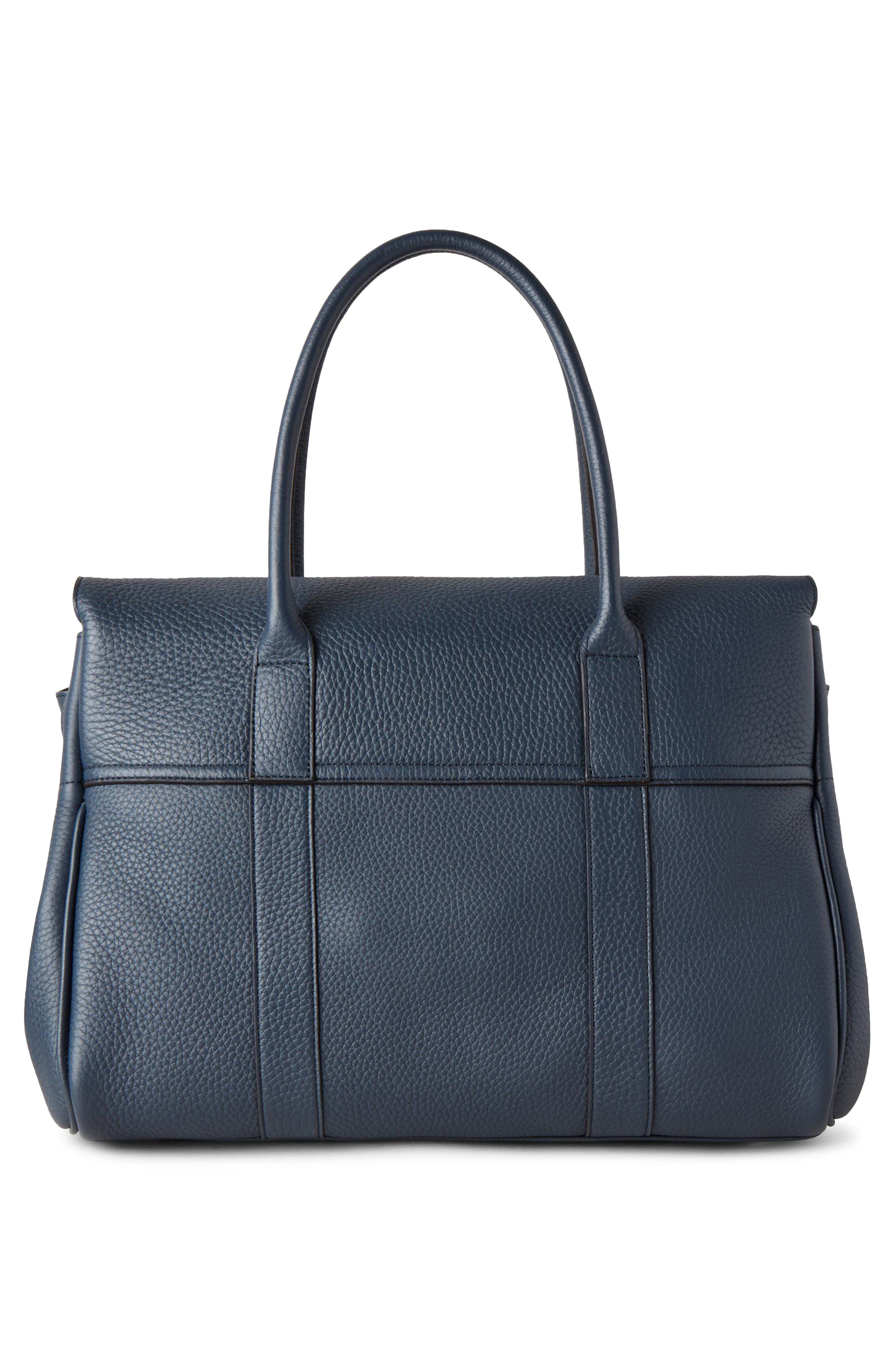 Mulberry Bayswater Grained Leather Satchel in Night Sky at Nordstrom - 3
