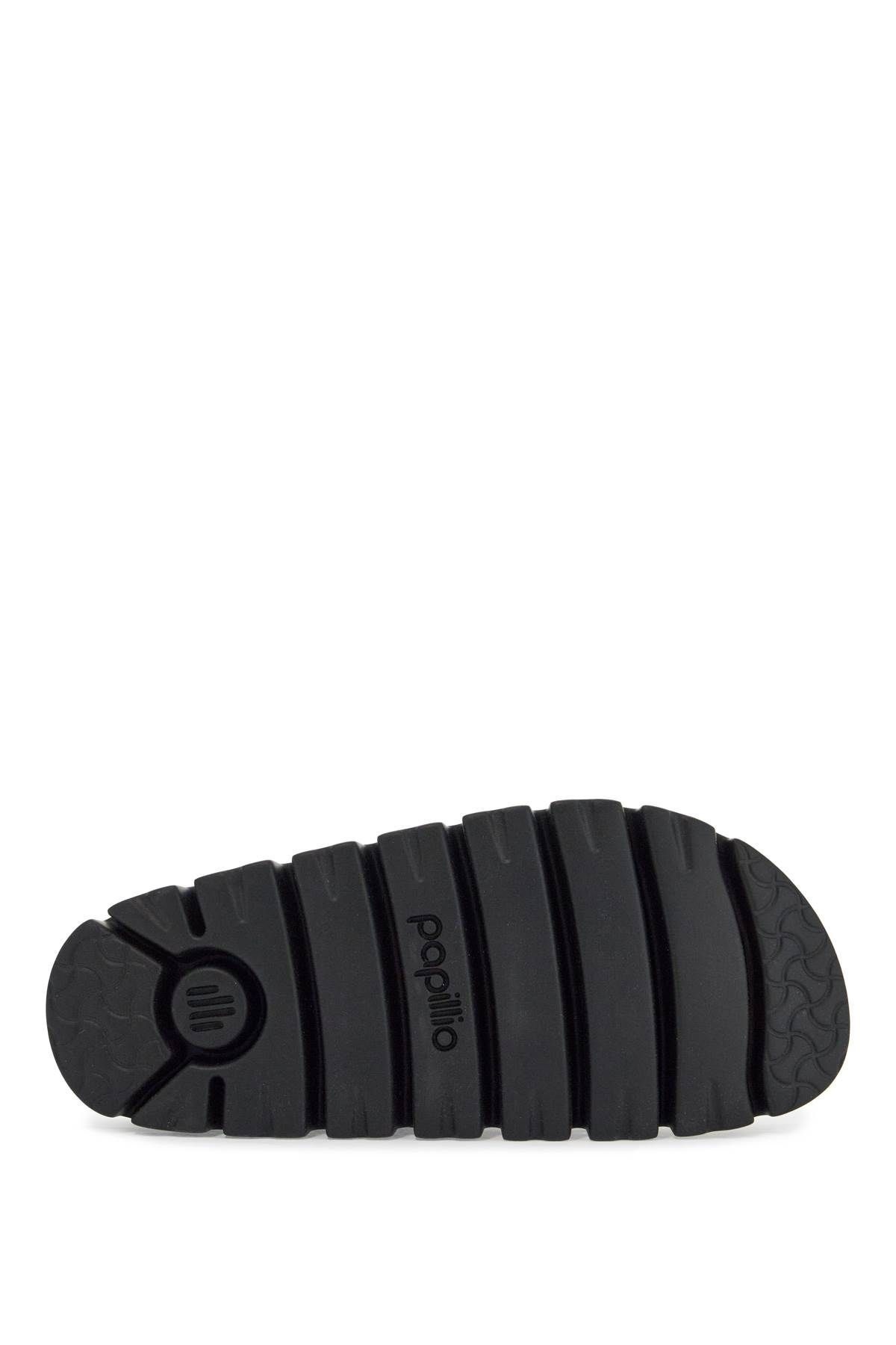BOSTON CHUNKY SLIPPER IN BLACK NATURAL LEATHER WITH SERRATED SOLE - 5