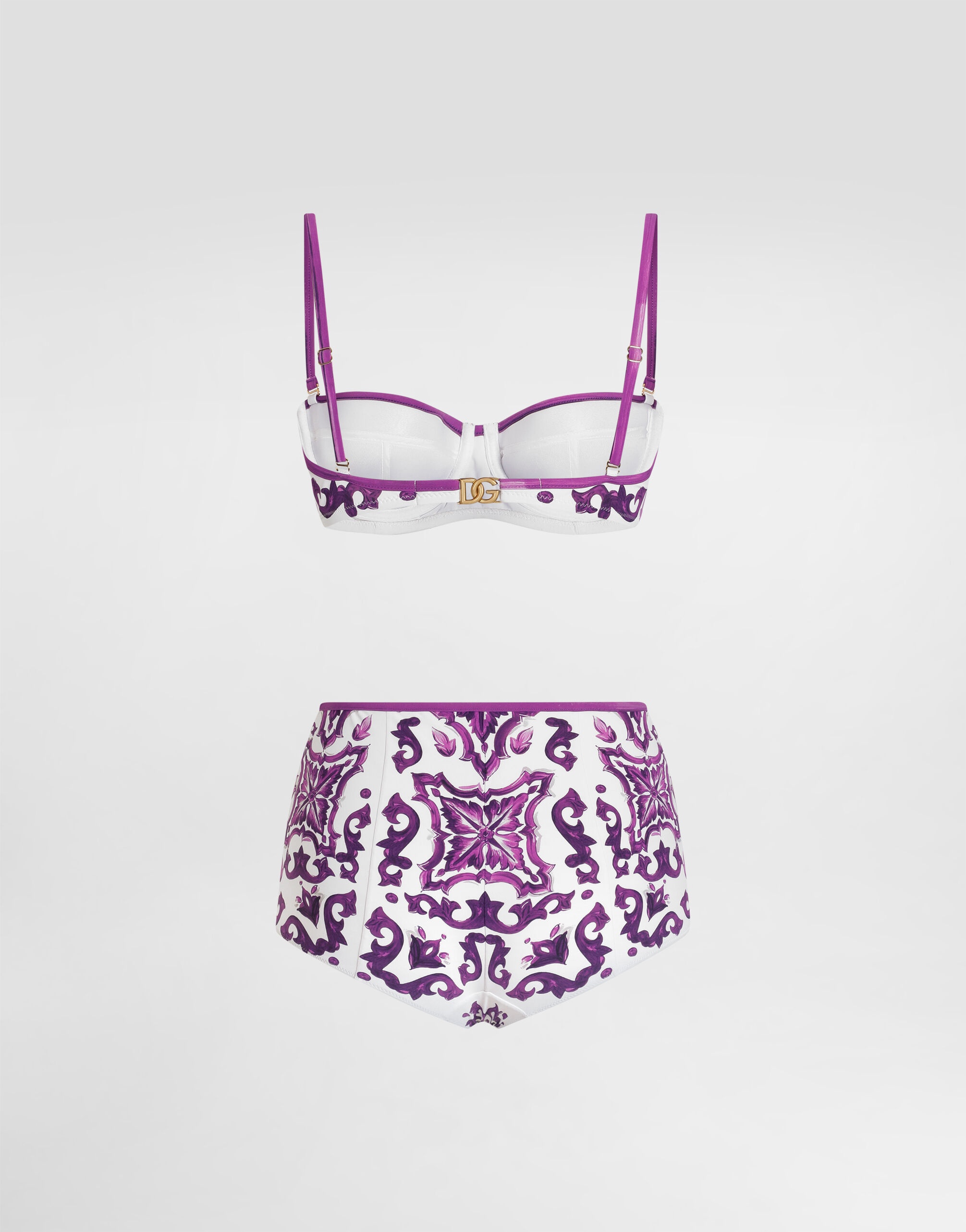 Majolica-print padded bikini - 3