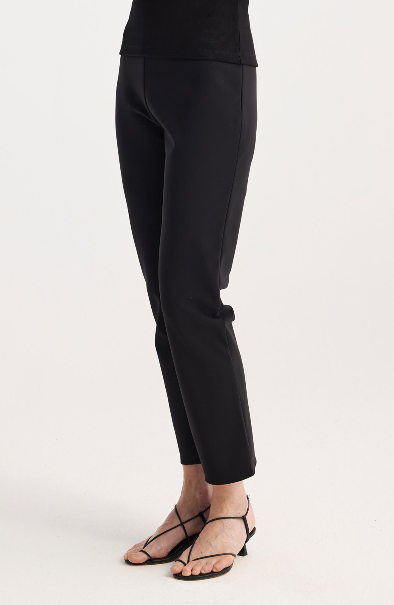 Róhe Slim Scuba Ankle Pants in Black at Nordstrom - 3