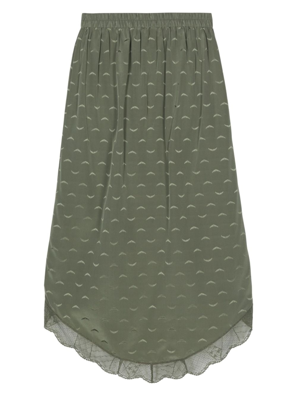 Jeudie logo-print midi skirt - 2
