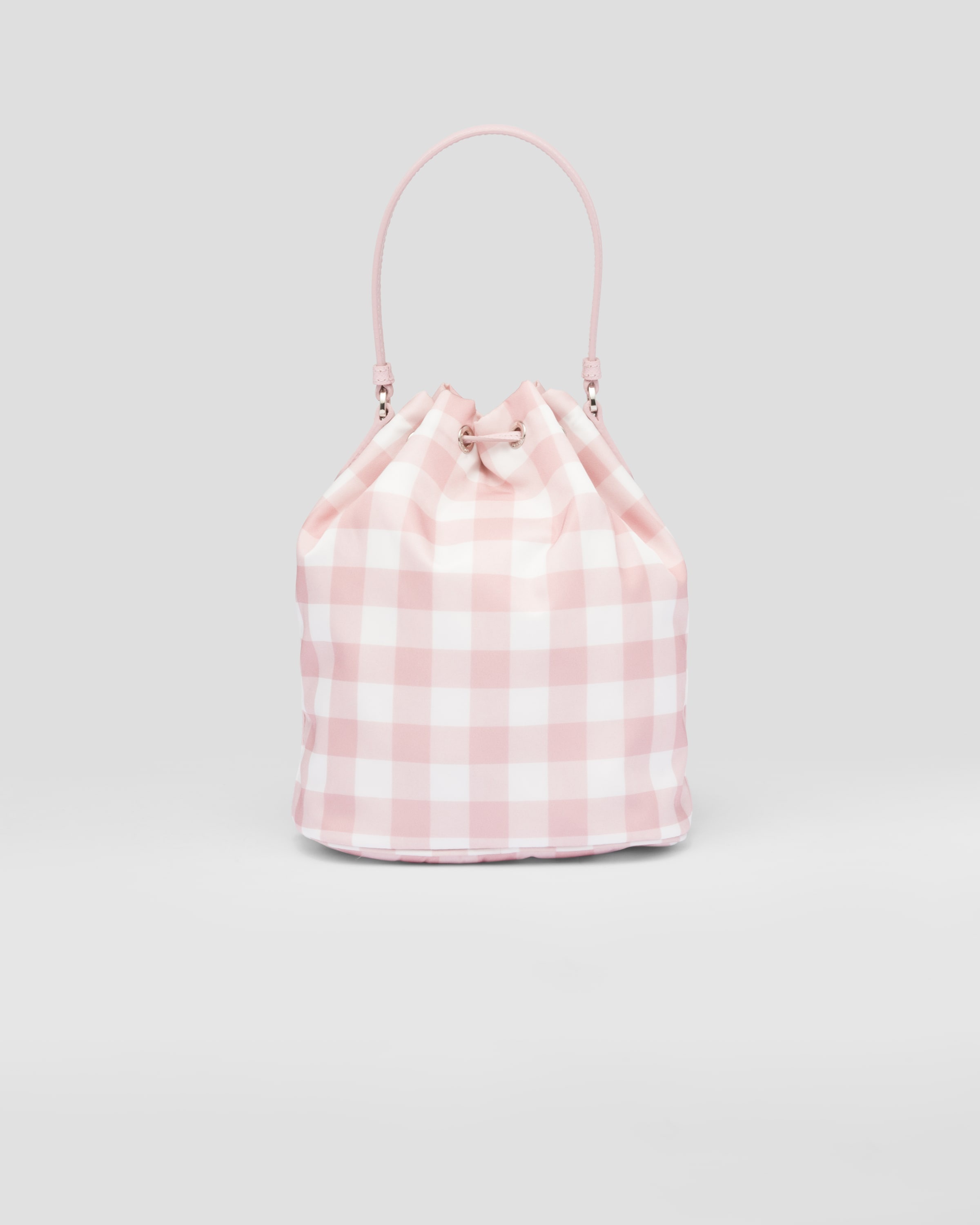 バッグ PRADA Pink Gingham Check Pouch Y2K PRADA Pink Gingham Check Pouch Y2K Prada F/W 1997 silk mini