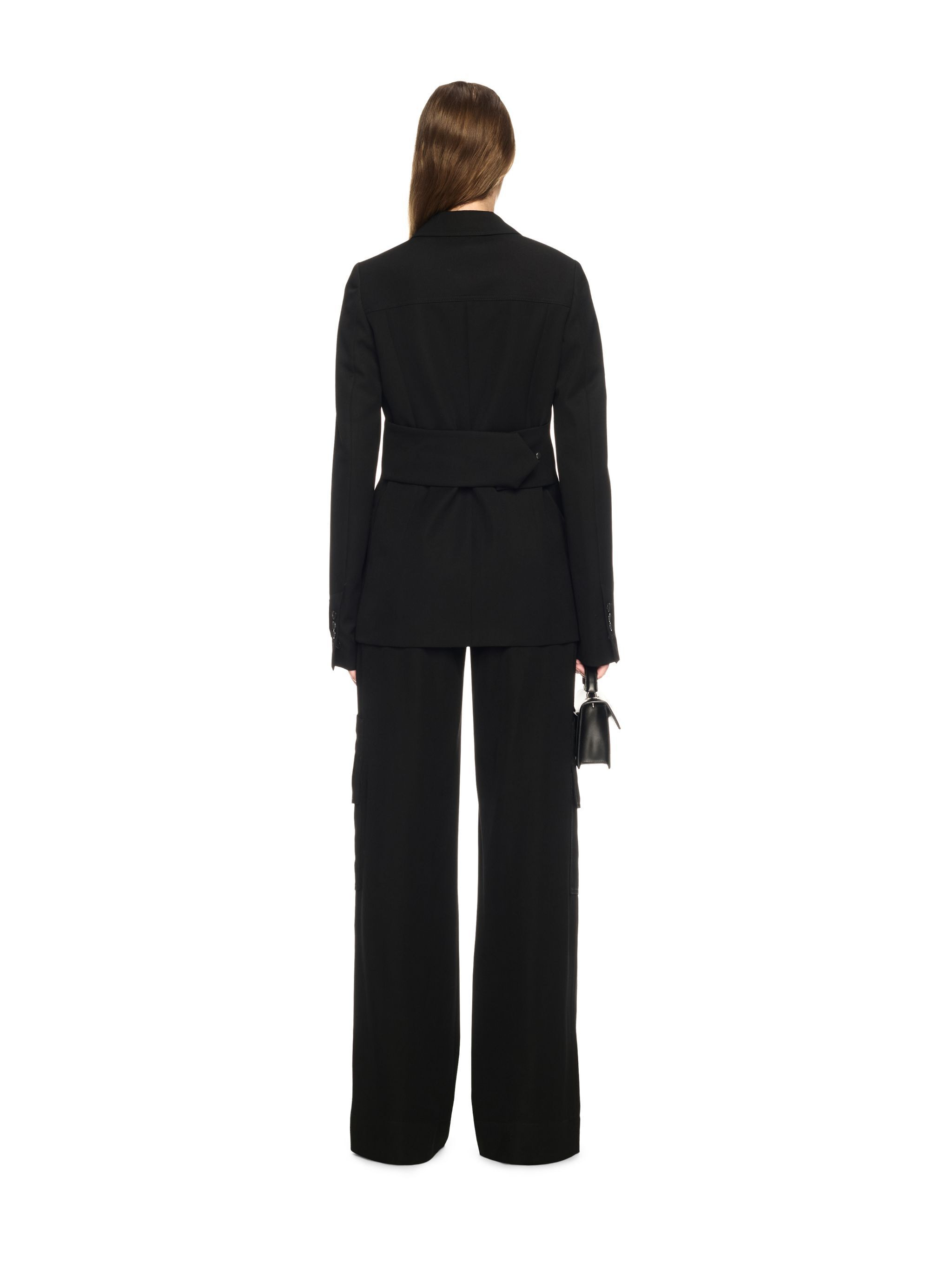 Black Toybox Wool Cargo Jacket - 4