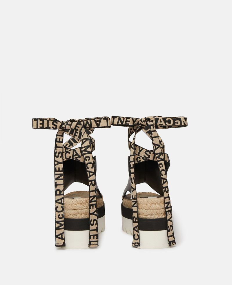 Stella McCartney Gaia Peeptoe Platform Espadrilles outlook