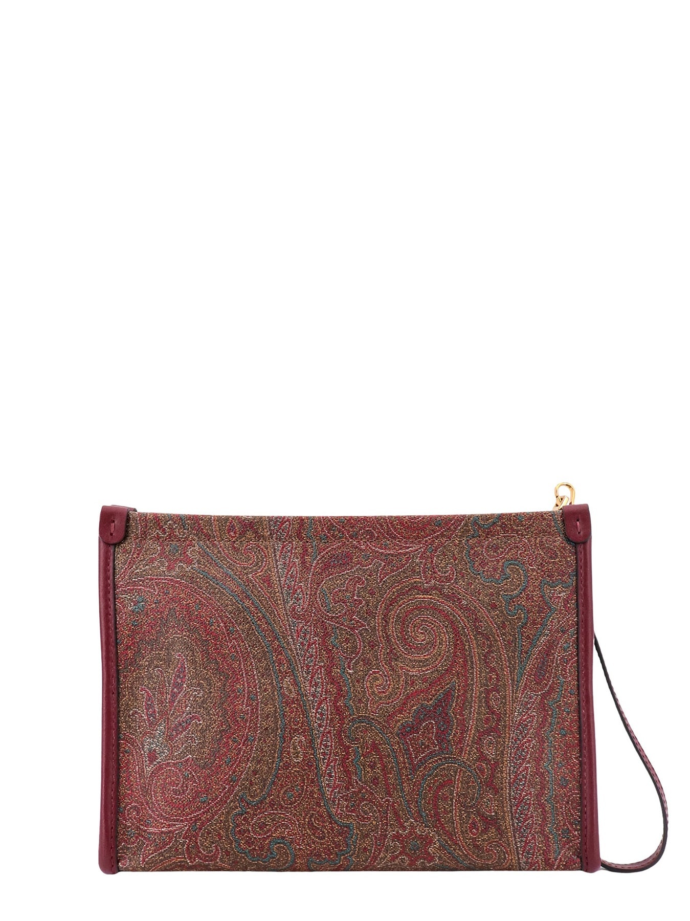 Coated canvas clutch with Paisley motif - 2