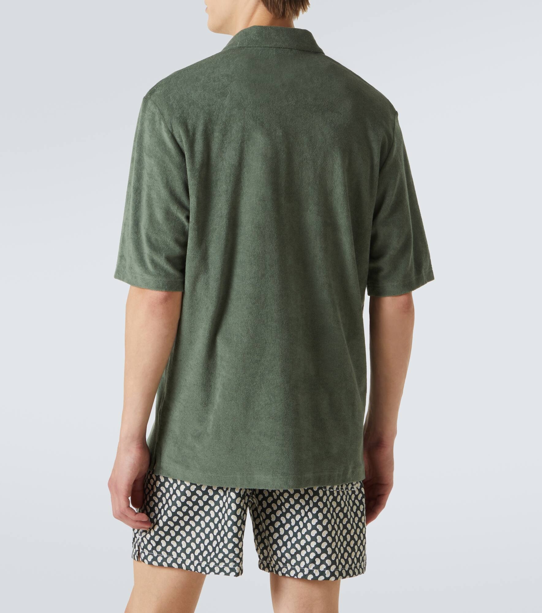 Cotton terry bowling shirt - 4