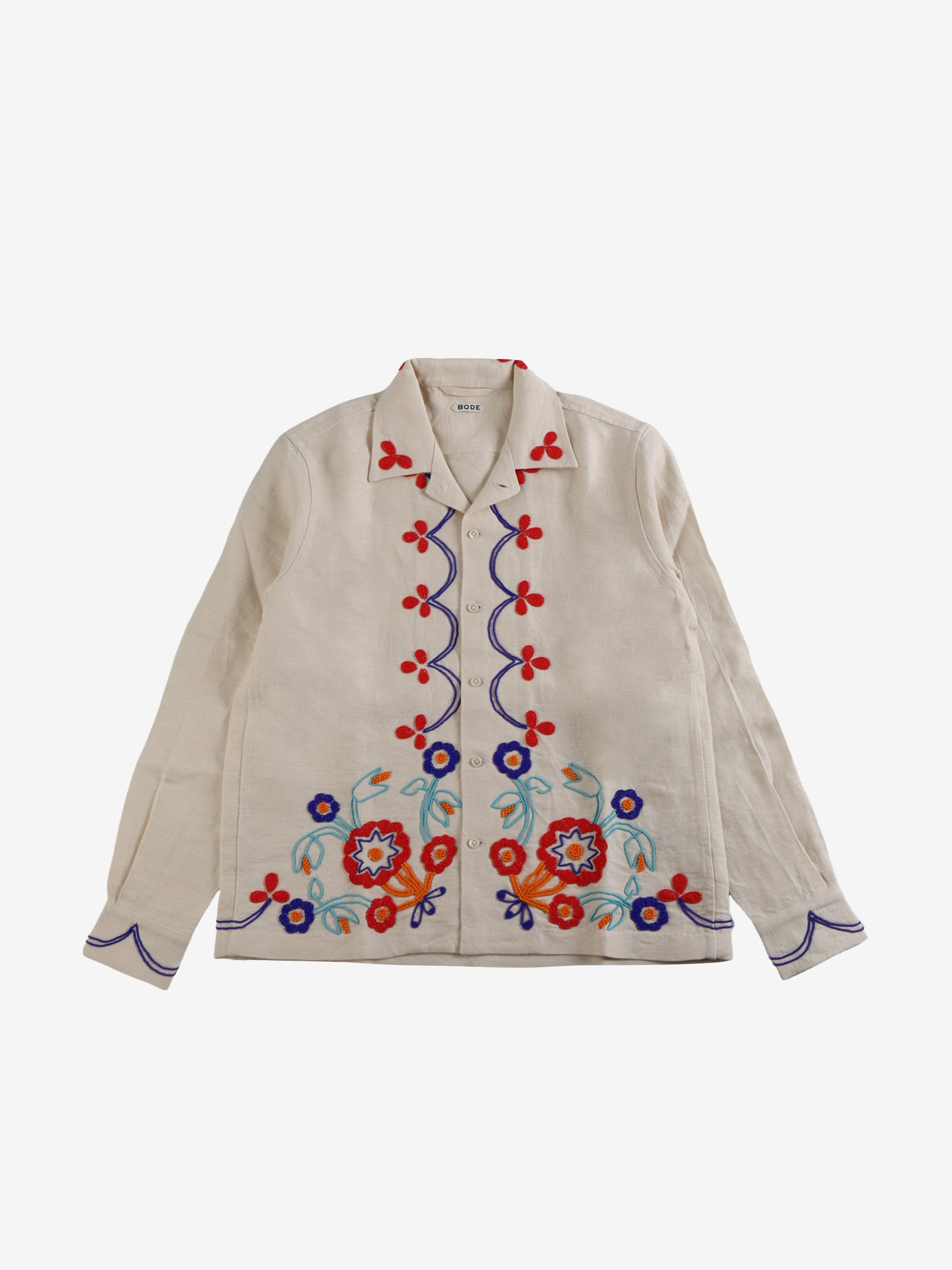 BODE - Men Beaded Garden Party Shirt - 5