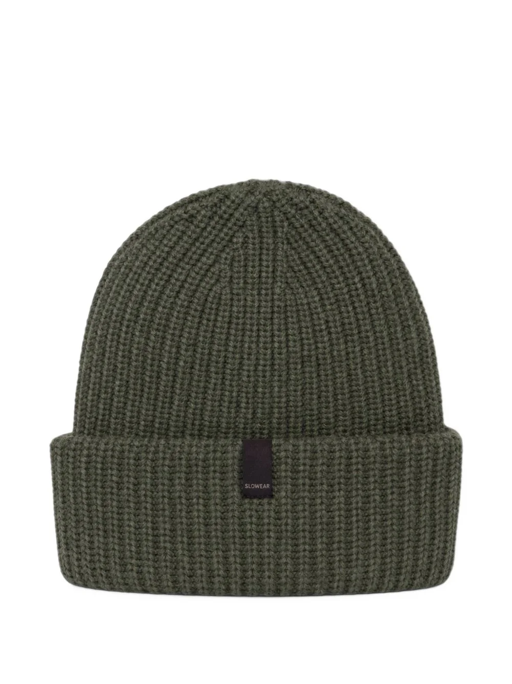 ribbed-knit beanie hat - 1