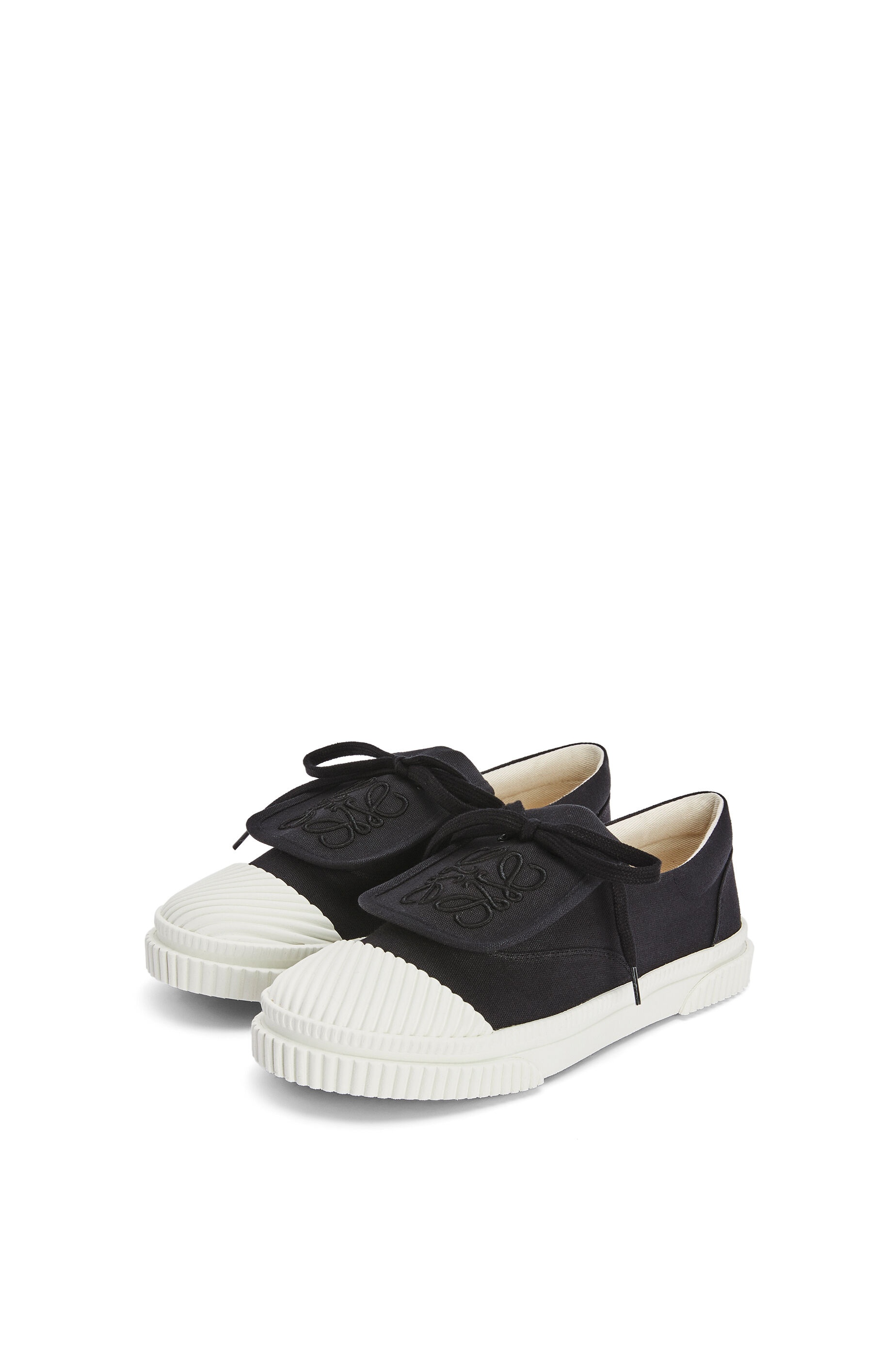 Anagram flap sneaker in canvas - 2