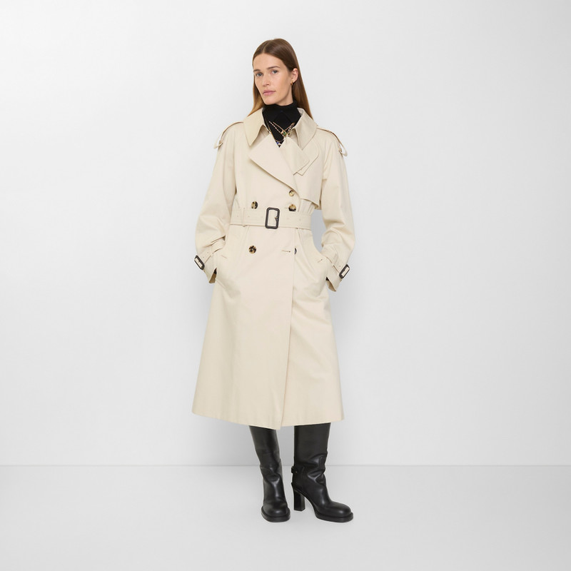 Burberry Long Gabardine Fitzrovia Trench Coat outlook