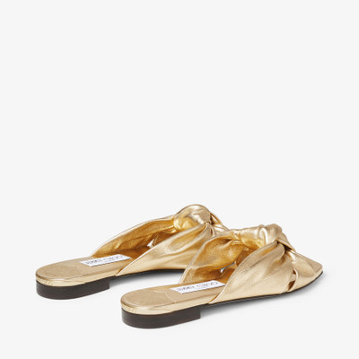 JIMMY CHOO Avenue Flat
Gold Metallic Nappa Leather Flat Sandals outlook