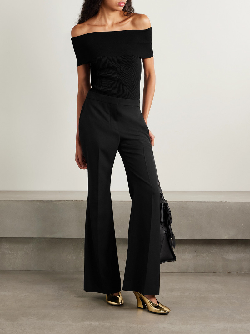 Givenchy Grain De Poudre Wool Flared Pants outlook