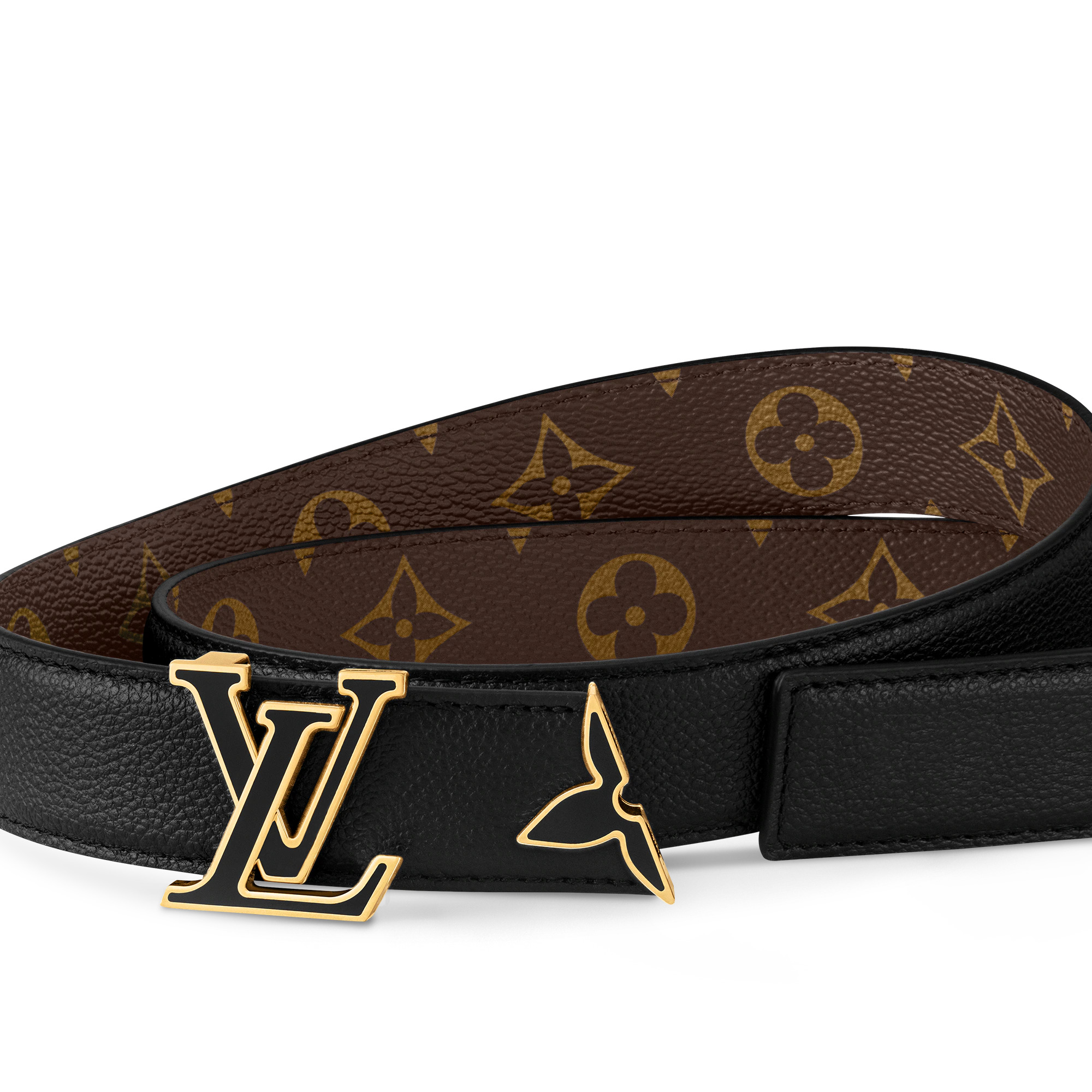Pretty LV Enamel 30mm Reversible Belt - 2