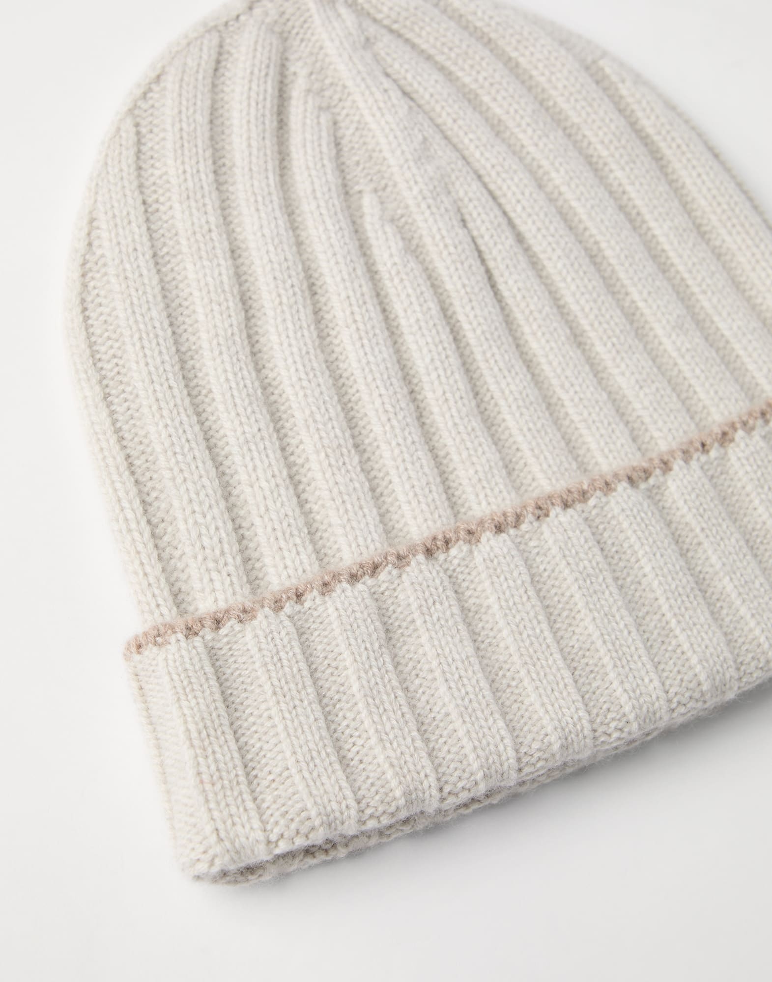 Cashmere rib knit beanie - 2