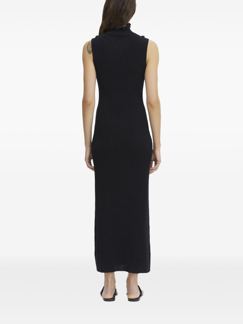 ribbed ruffle maxi dress 4