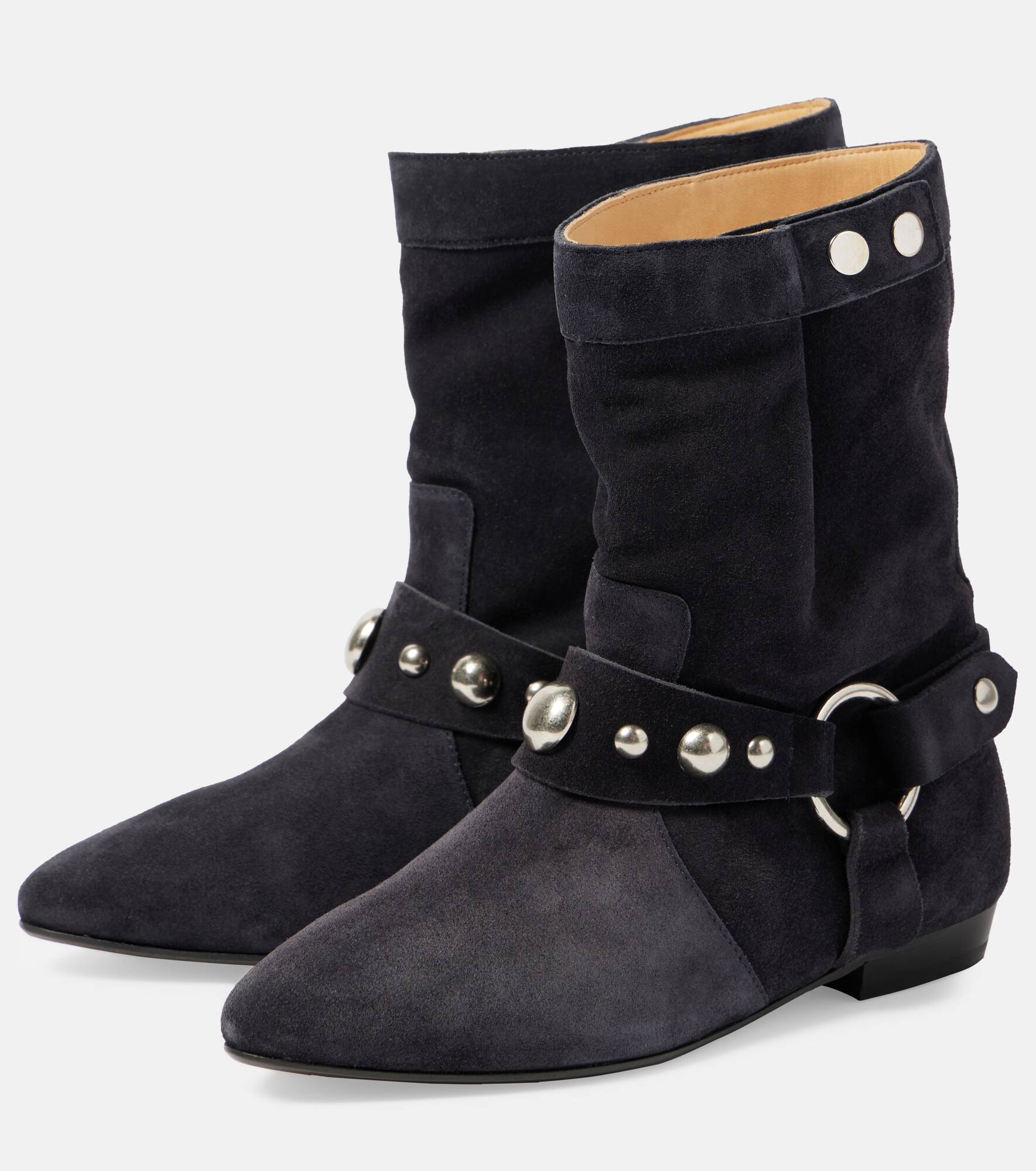 Stanya studded suede ankle boots - 5