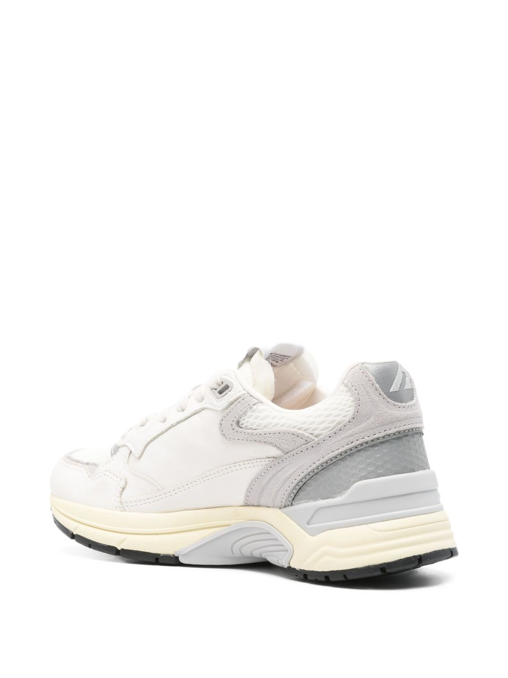 leather panel sneakers - 3