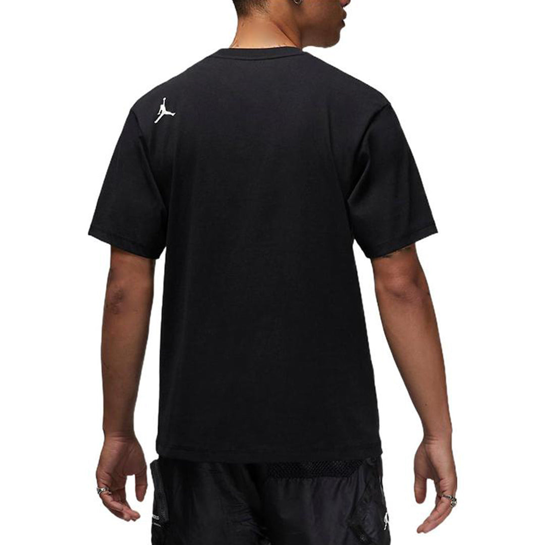 Air Jordan 23 Engineered Solid Color Pocket Round Neck Casual Short Sleeve Black DM1389-010 - 4