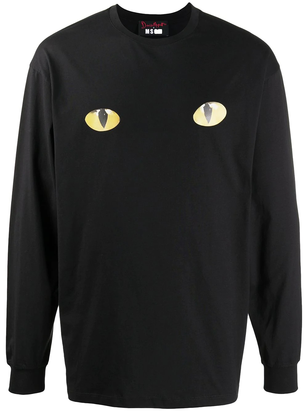 eyes print long-sleeve T-shirt - 1