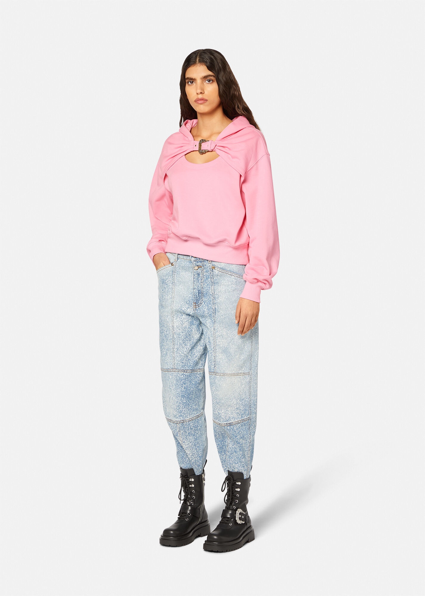 Baroque Buckle Hoodie - 2