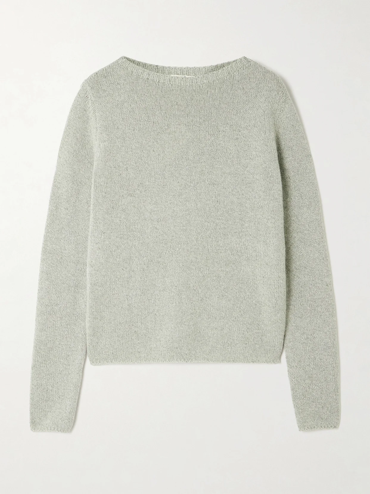 Mélange Cashmere And Silk-blend Sweater - 1