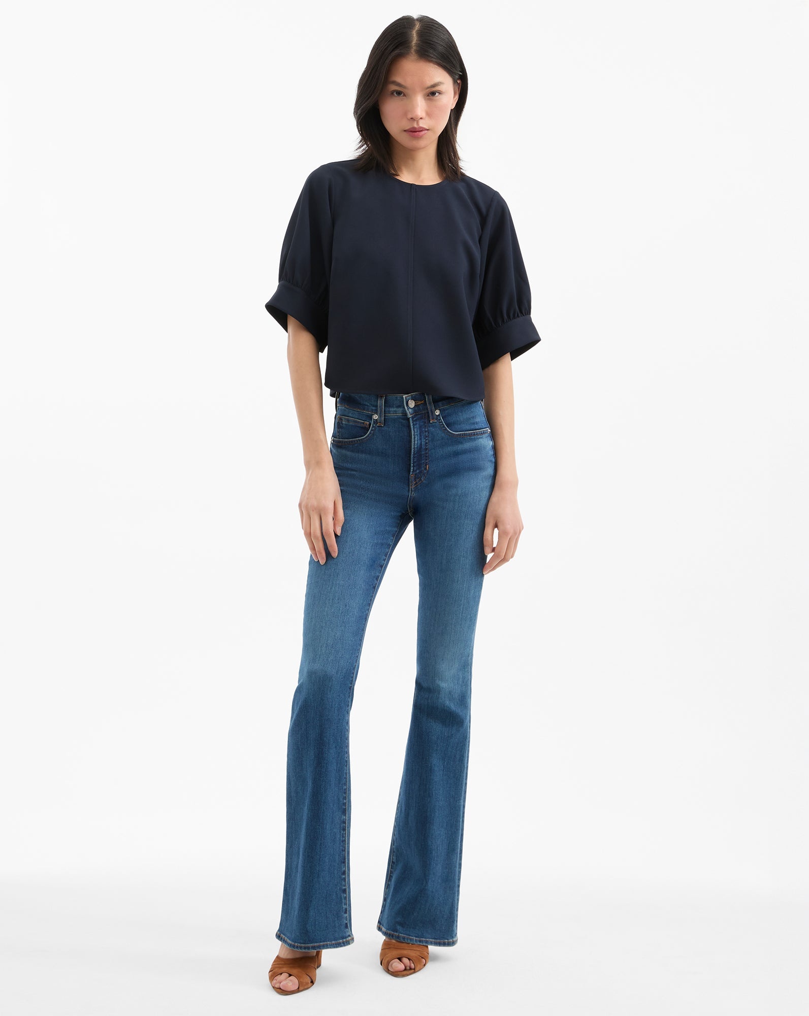 MARGARET BALLOON-SLEEVE BLOUSE - 3