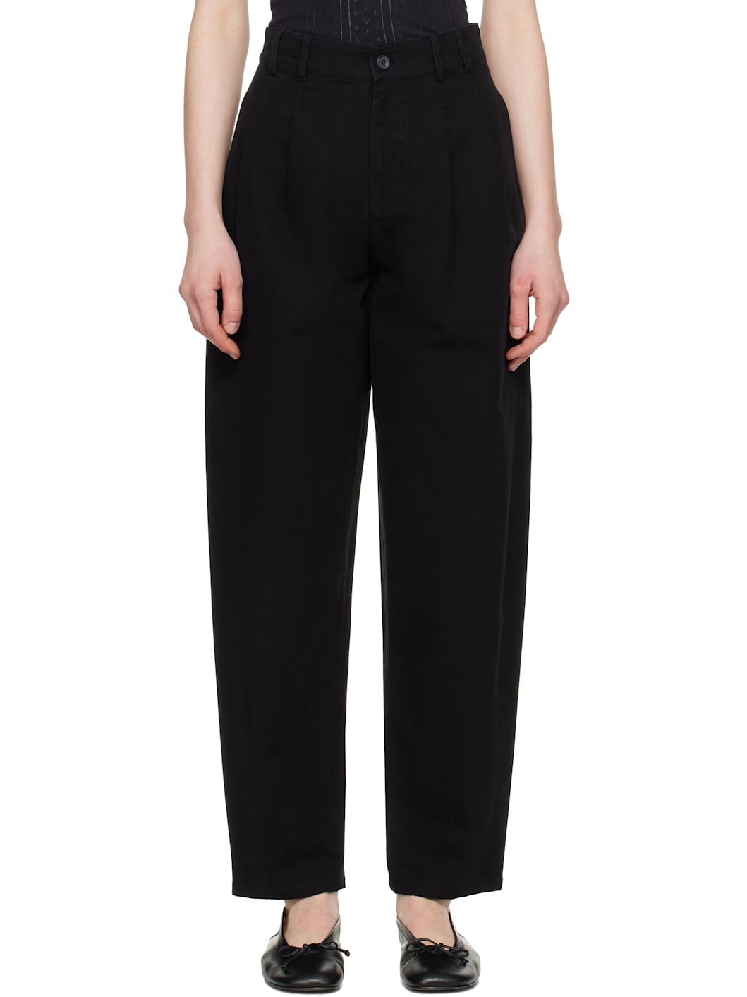 A. P.C. Black Willow Trousers - 1