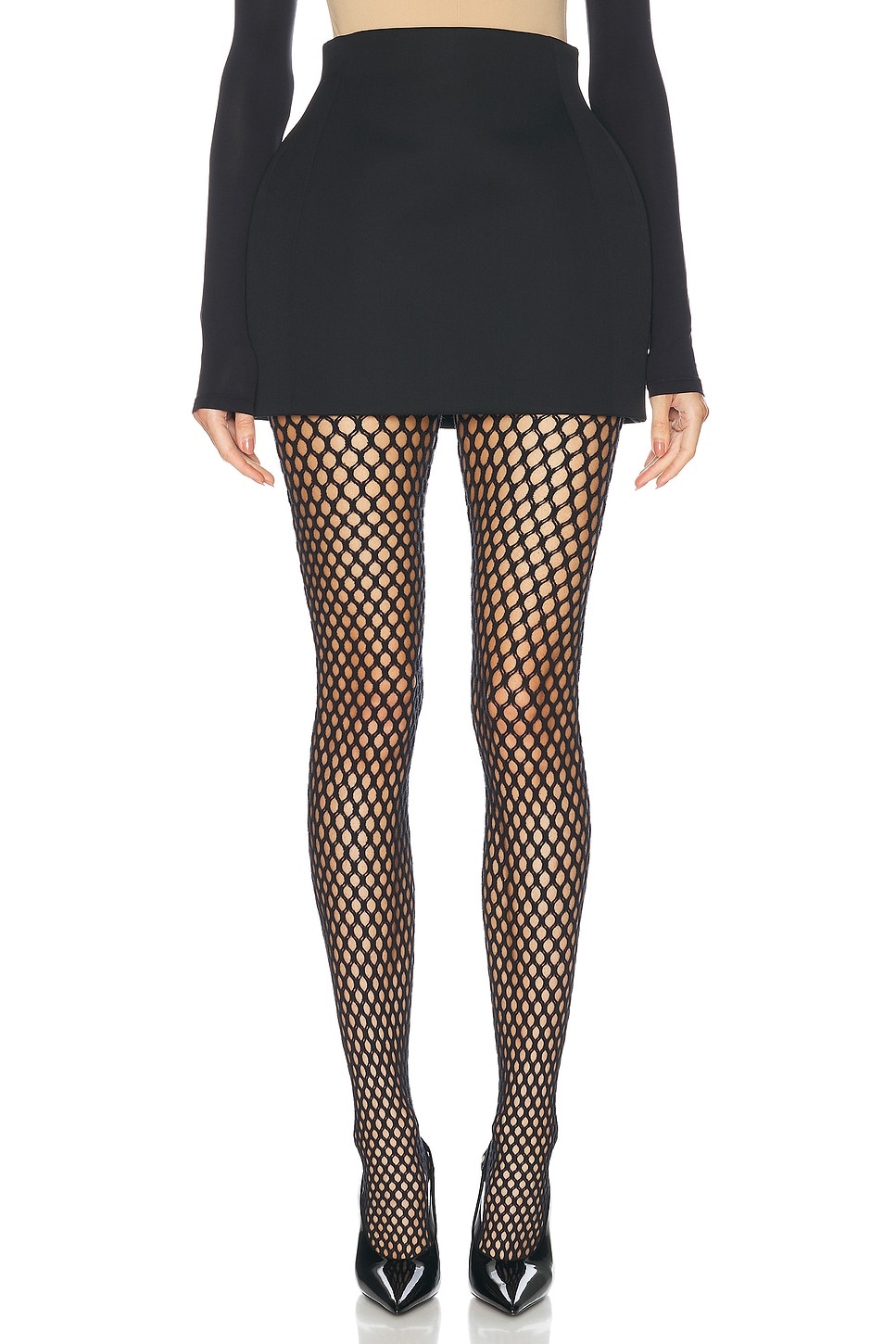 x Rosie Huntington-Whiteley RHW Sculpted Mini Skirt - 1