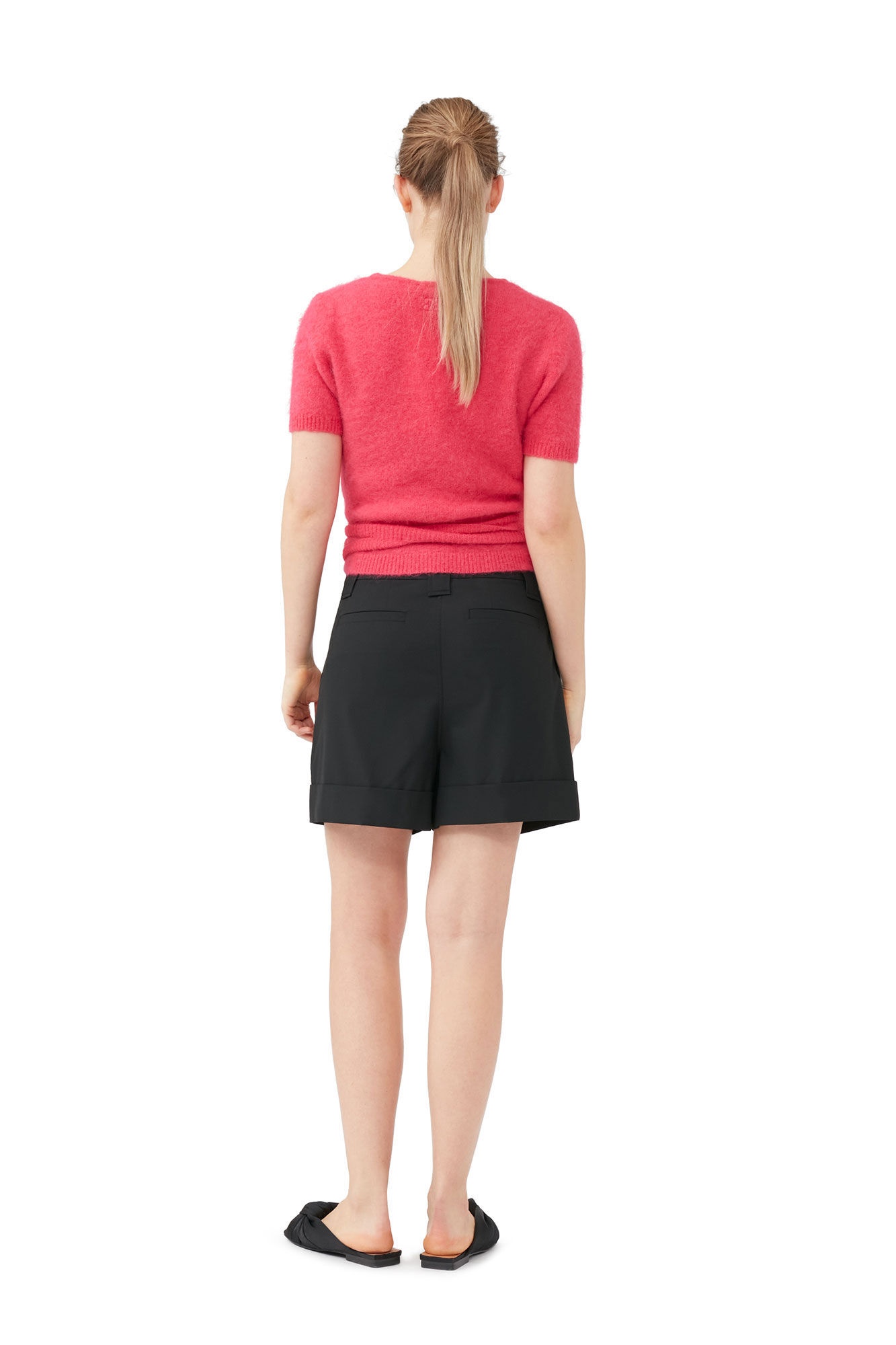 DRAPEY MELANGE SHORTS - 4