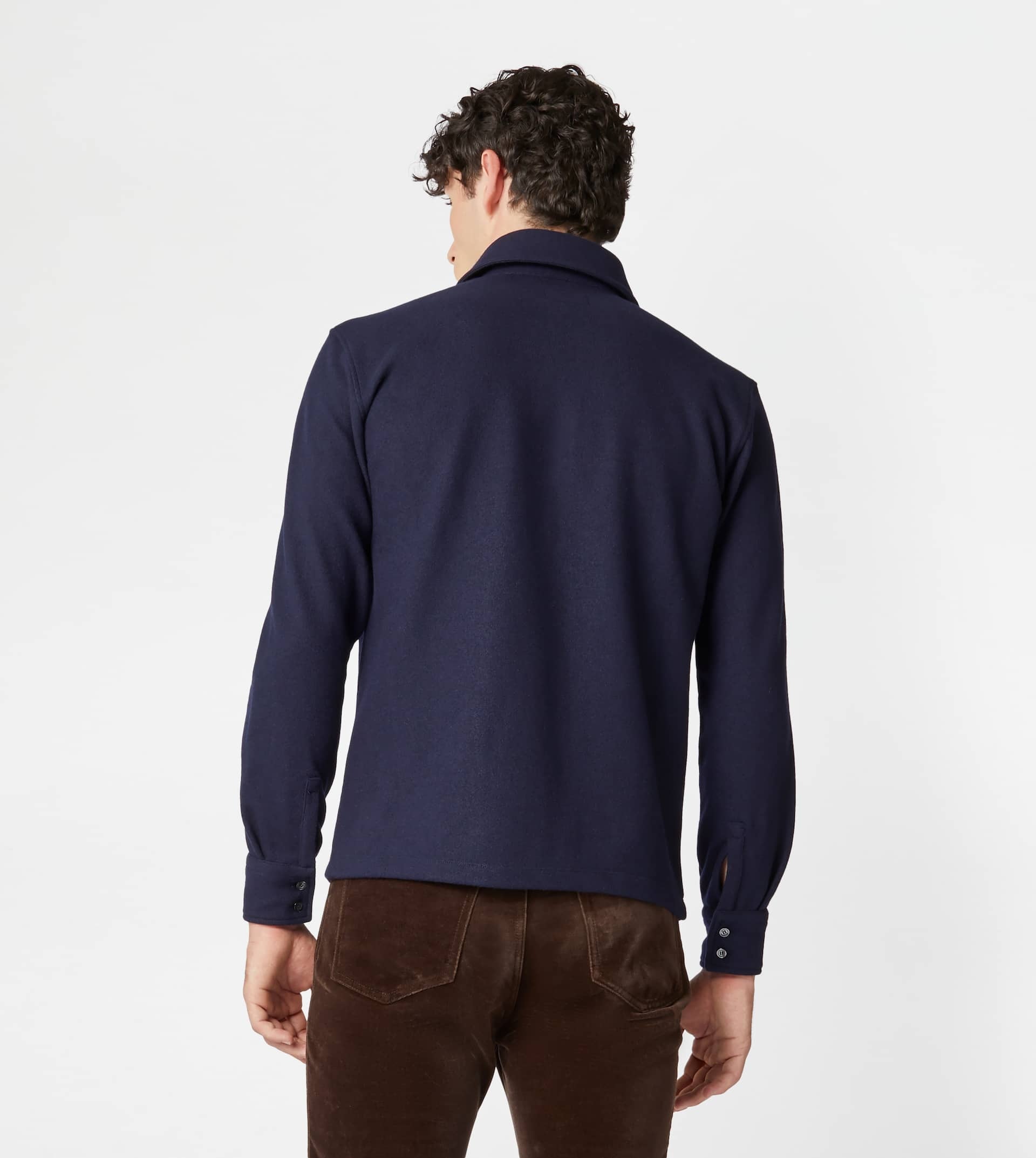 TOD'S CASHMERE BLEND POLO SHIRT - BLUE - 7