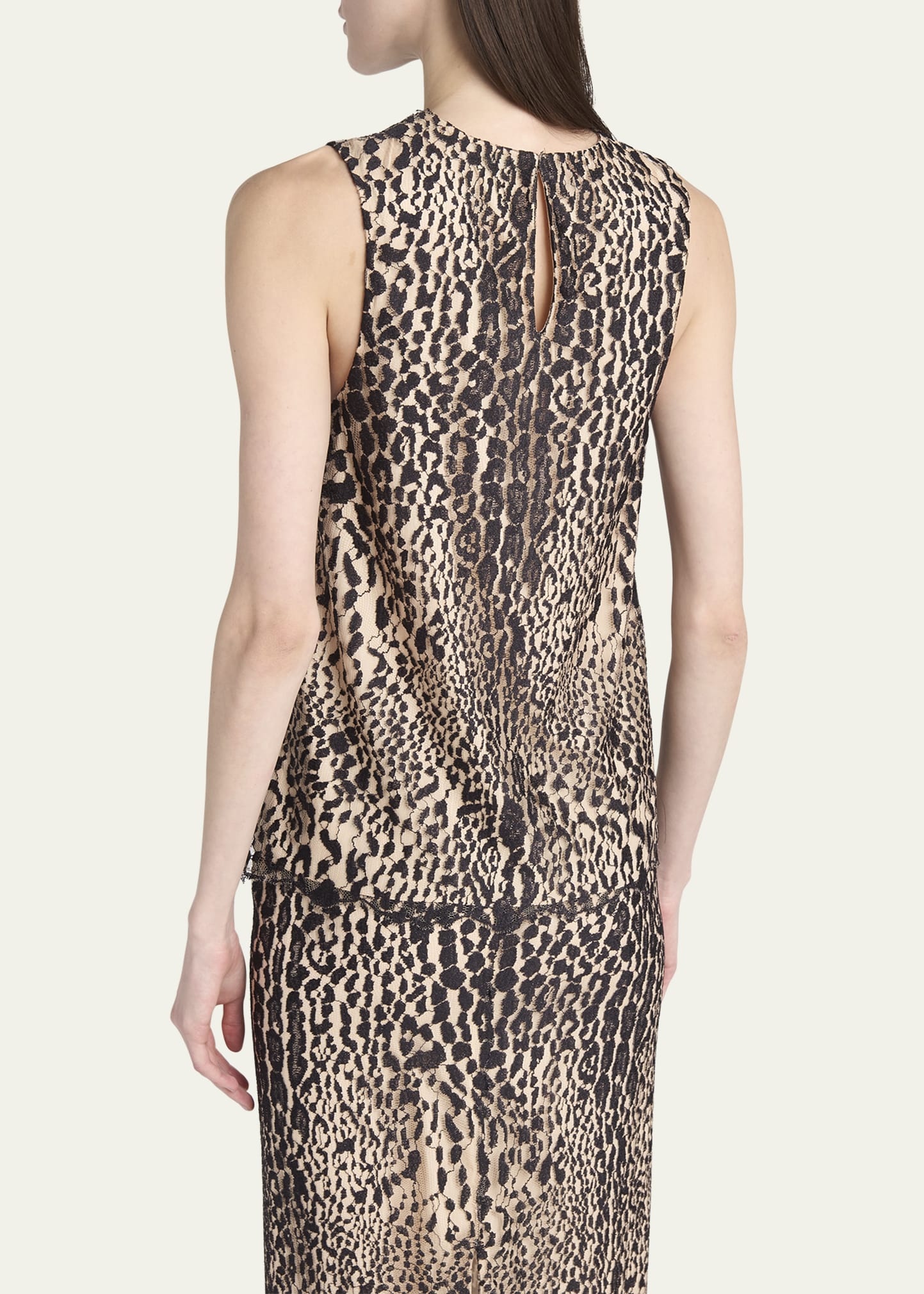 Leopard Lace Sleeveless Top - 3