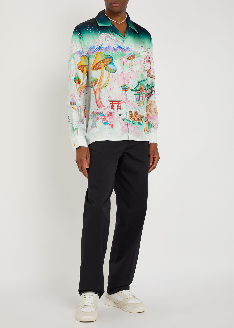 Casablanca Printed Silk-twill Shirt - 4