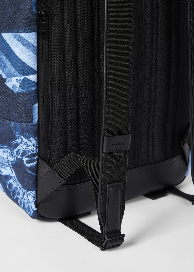 Indigo Blue 'X-Ray Print' Backpack 5
