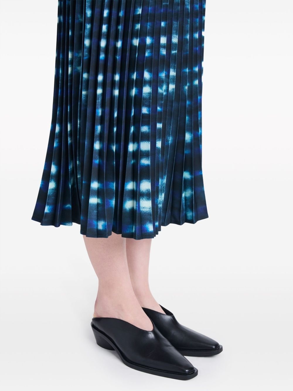 Piper tie-dye pleated midi skirt - 5