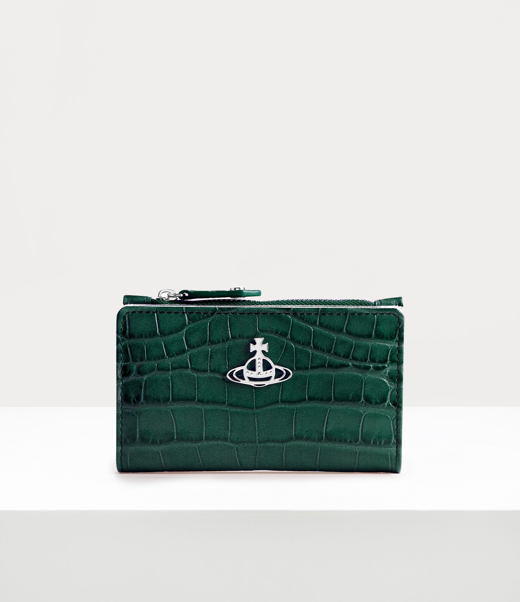 CROCODILE SLIM FLAP CARD HOLDER - 1