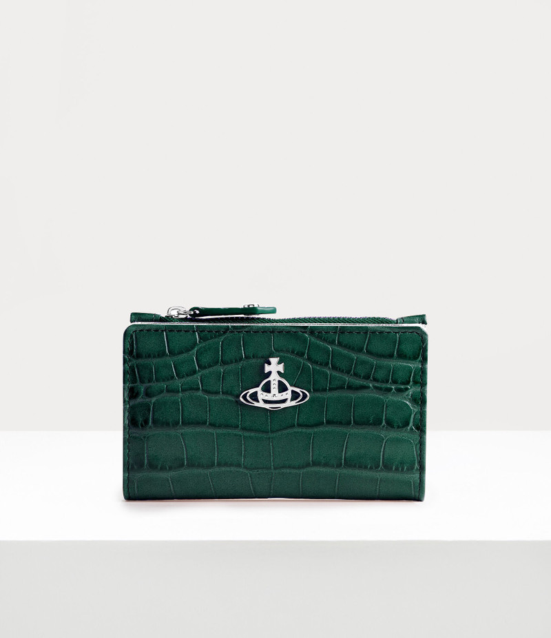 CROCODILE SLIM FLAP CARD HOLDER 1