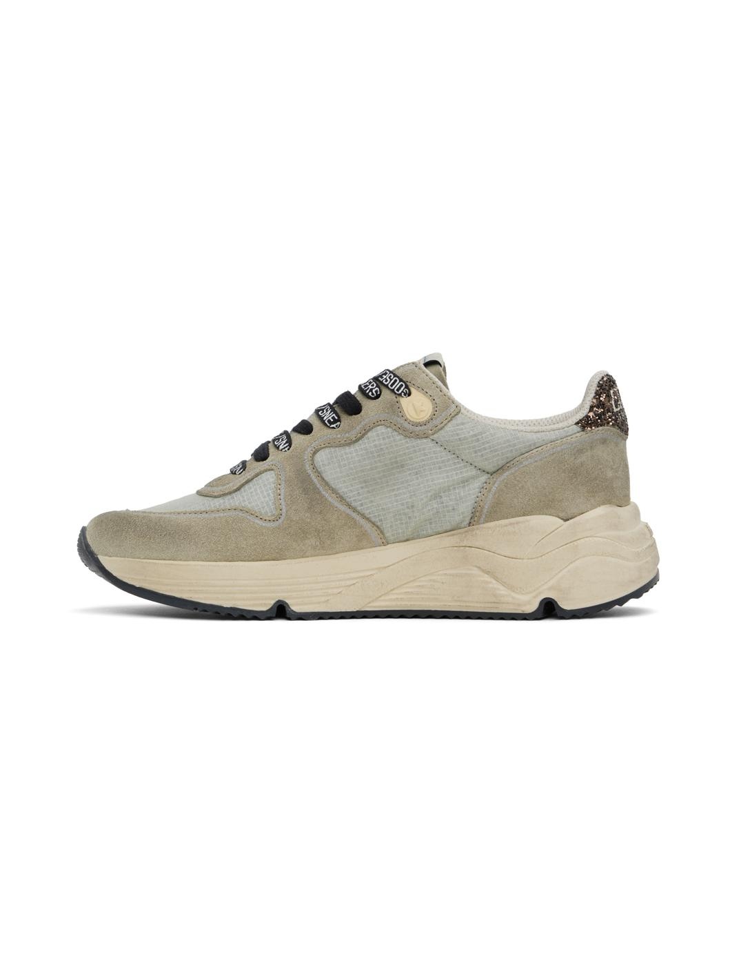 Taupe Running Sole Sneakers - 3