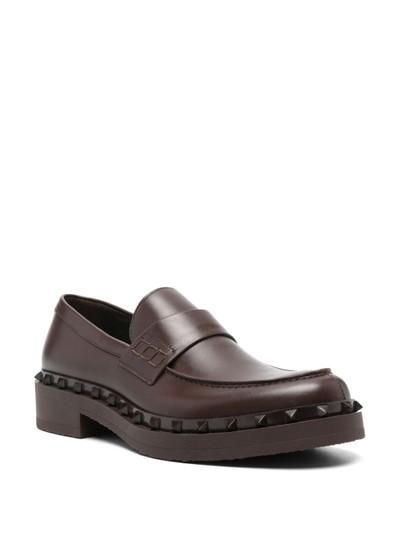 Valentino Rockstud M-Way leather loafers outlook