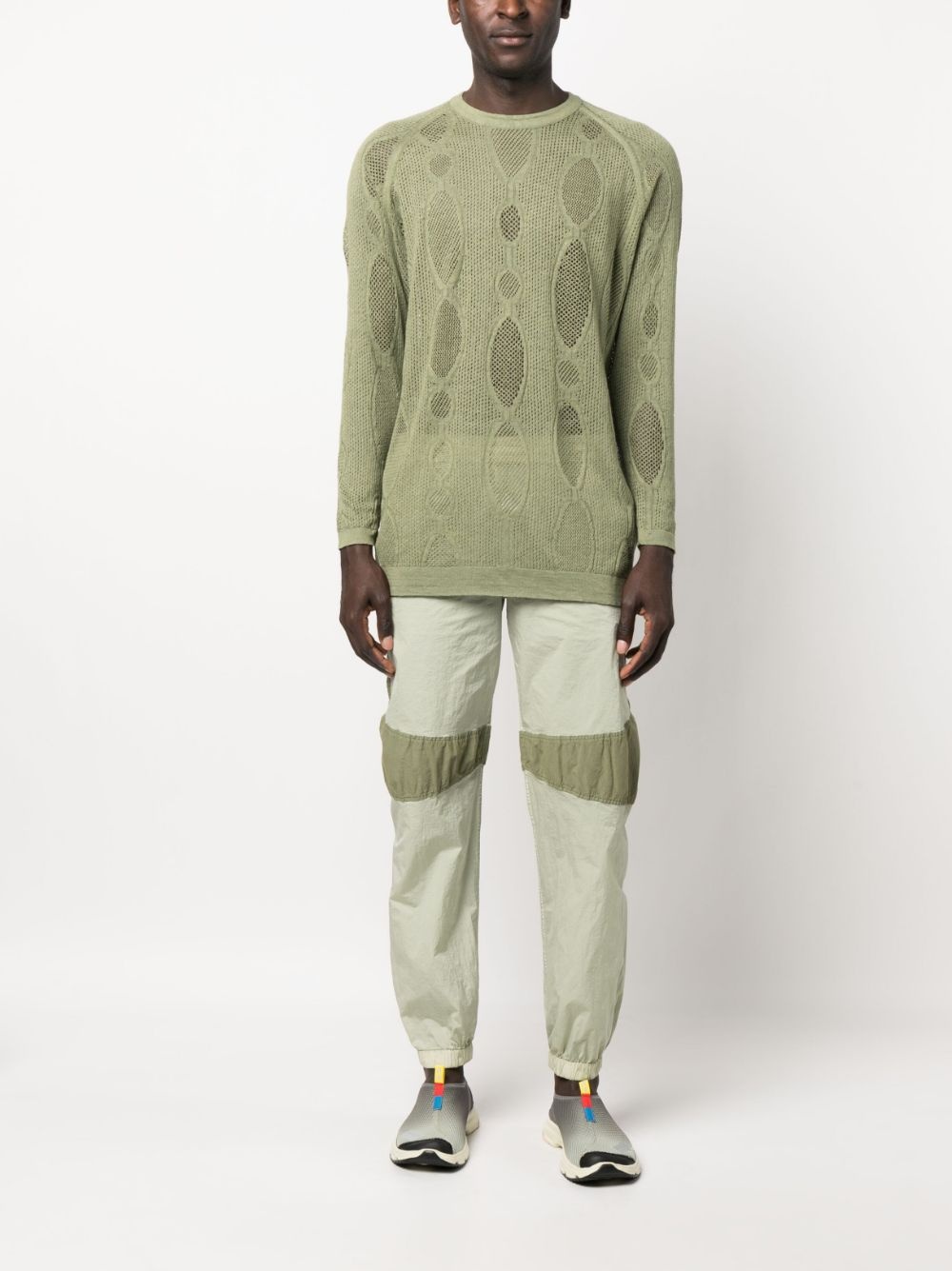 panelled-design track pants - 2