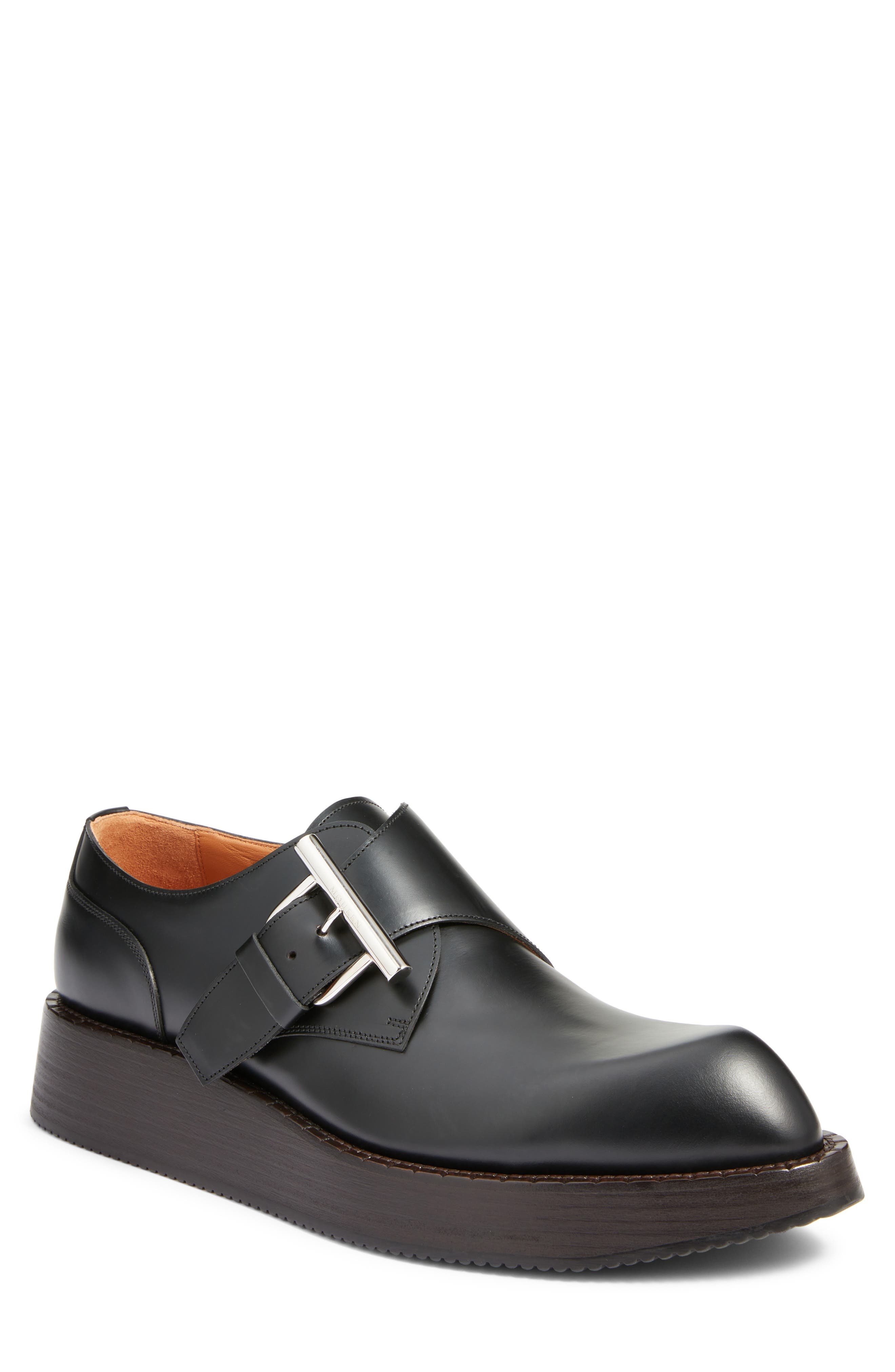 McQueen T-Bar Creeper Loafer in Black/Silver at Nordstrom - 1
