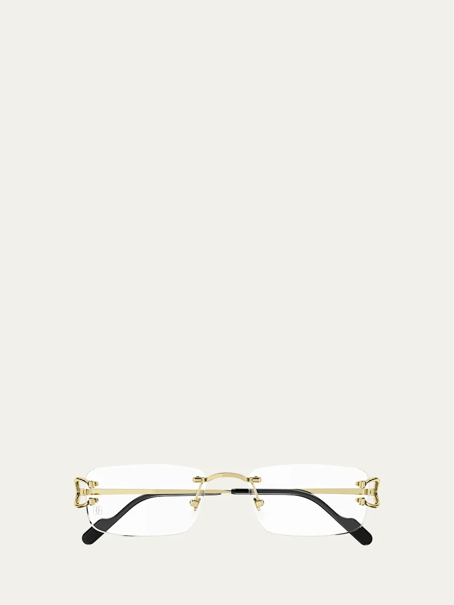 Men's Rimless Metal Optical Glasses - 1