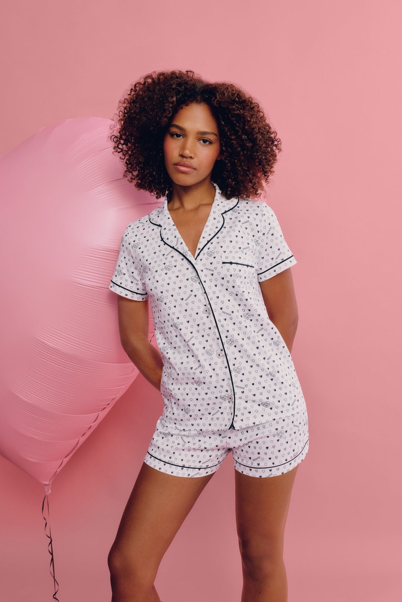 Short Sleeve Cotton Polo Pajama Set — MACKAGE x Roller Rabbit 1